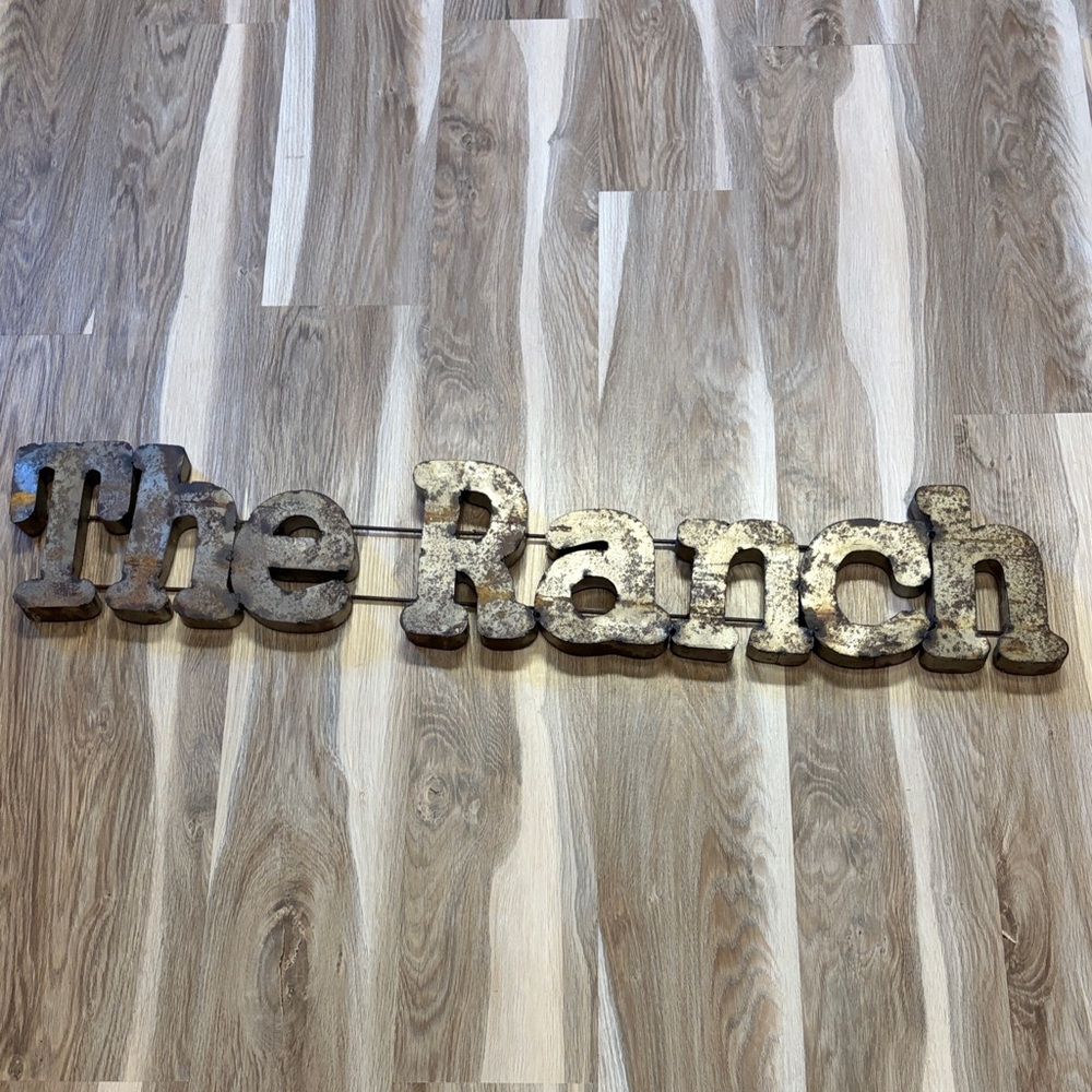 Rustic Metal 'The Ranch' Wall Decor